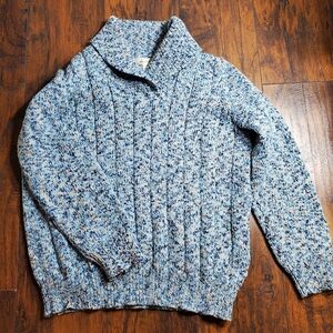 Dressbarn Blue multicolor cowl-neck sweater size 18 / 20